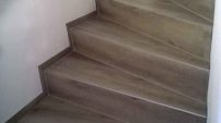 Treppe mit PVC-Designplanke, Privatwohnung